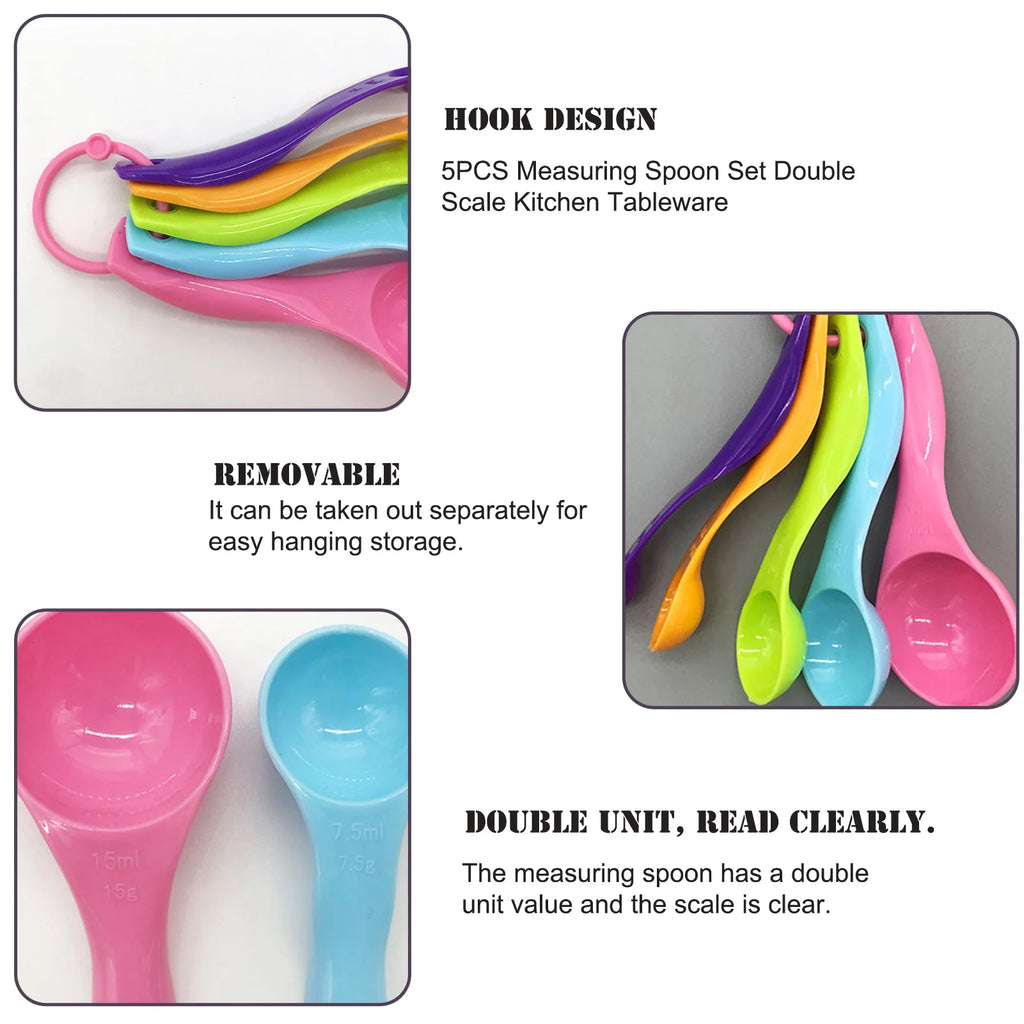 5-Piece Measuring Spoon Set (Color)