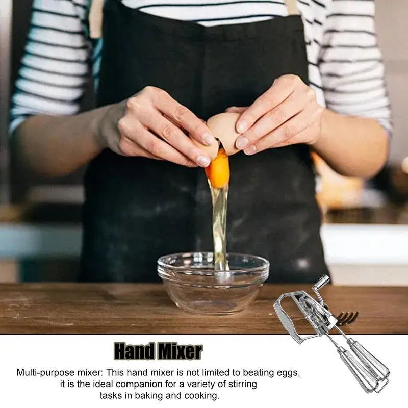 Hand Crank Egg Whisk Mixer