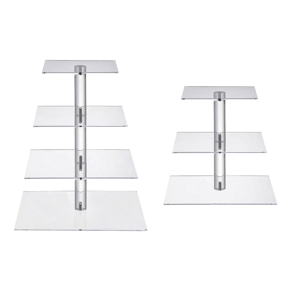 3/4 Tier Acrylic Cupcake Display Stand