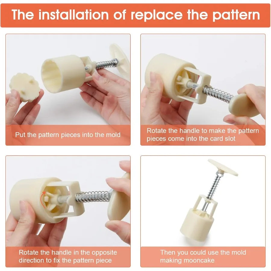 Mooncake Mold Set (12-Piece)