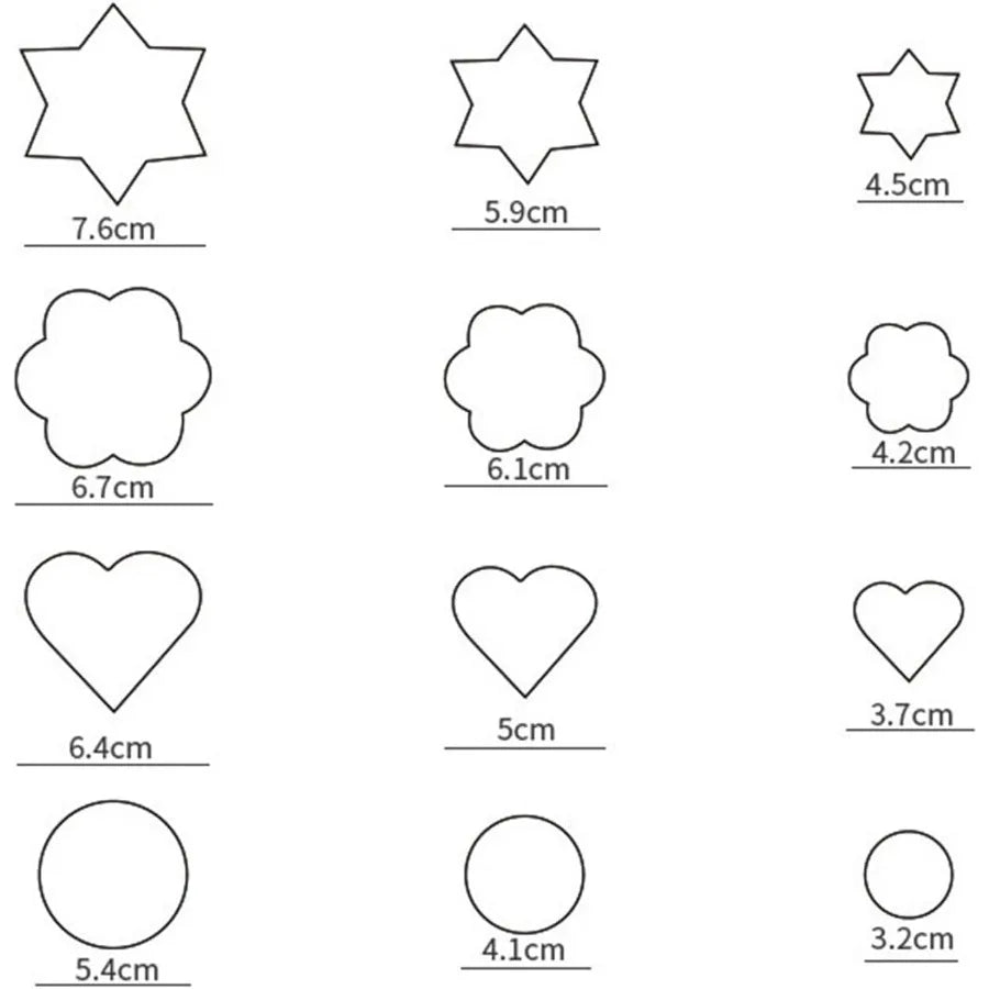 12-Piece Mini Stainless Cookie Cutter Set