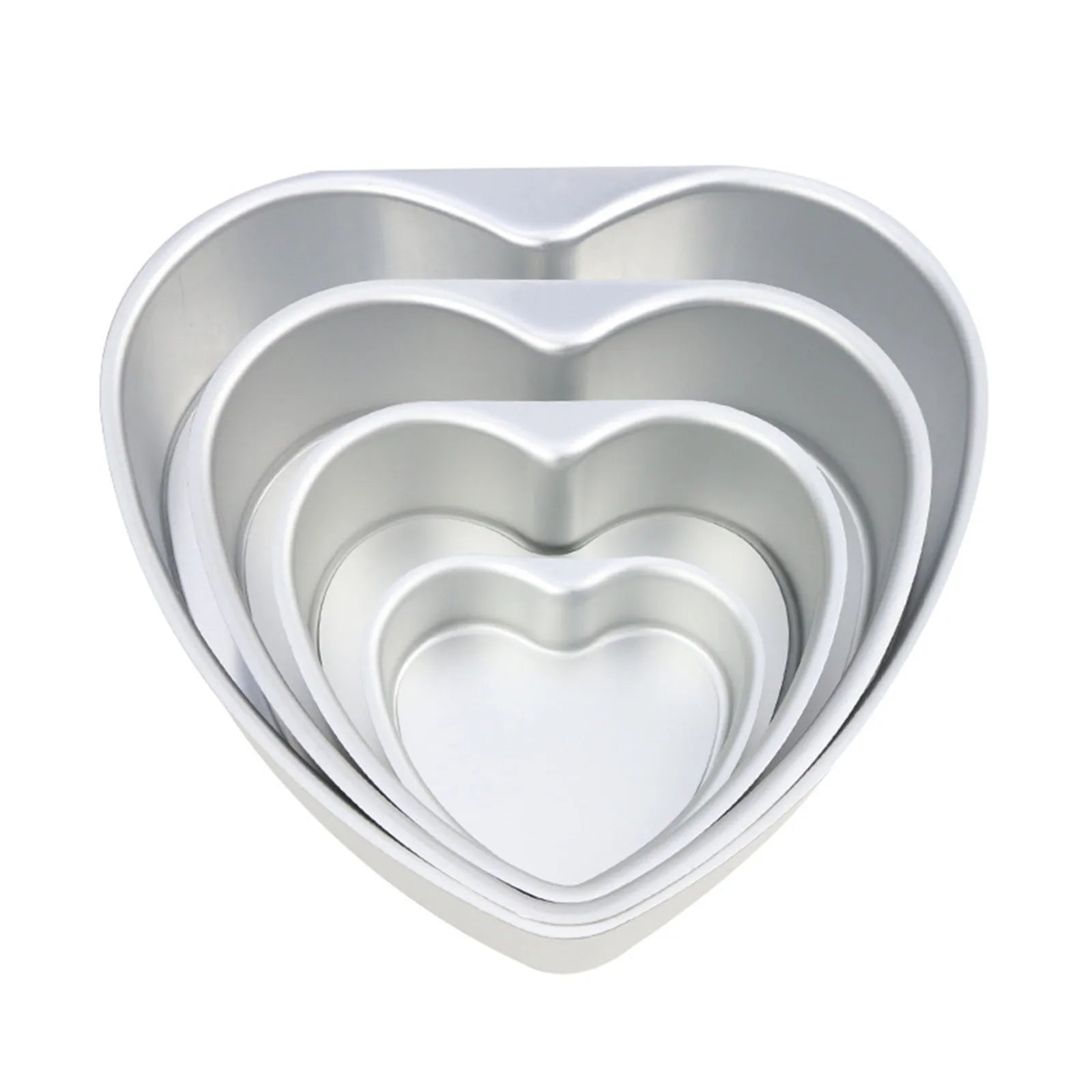 Heart-Shaped Cake Pan Set (4/6/8/10 Inch)