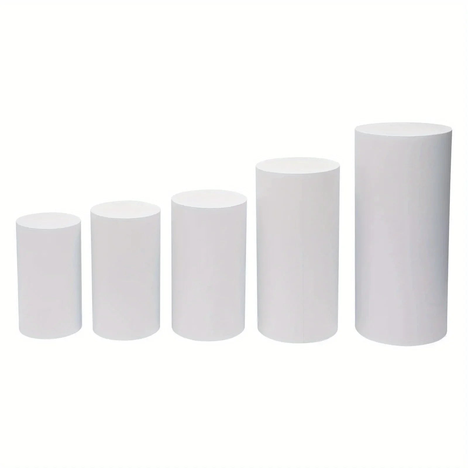 5-Piece Cylinder Pedestal Stand Set