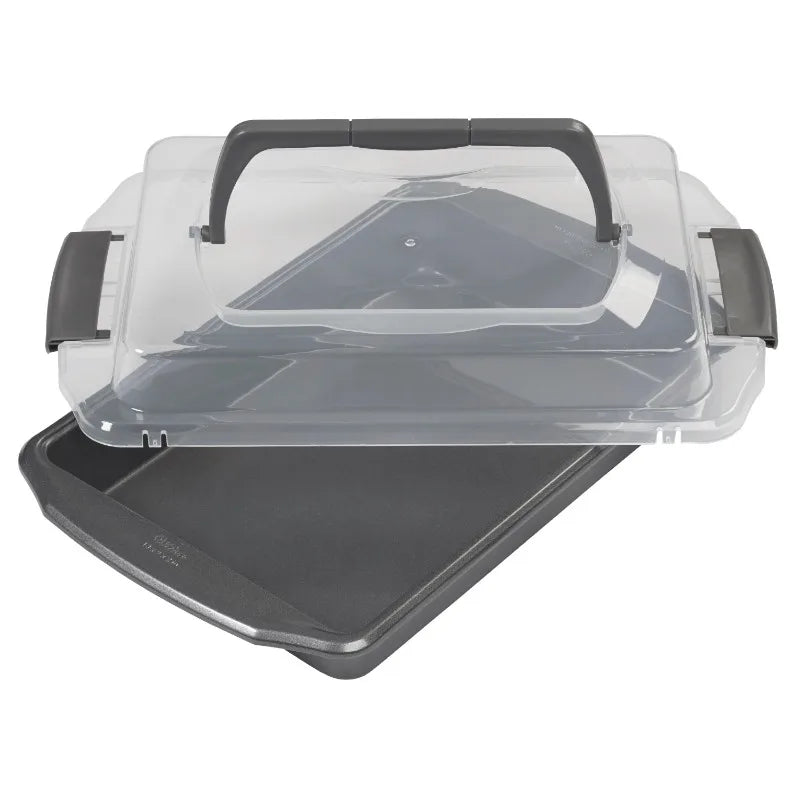 Oblong Cake Pan with Lid 13x9"