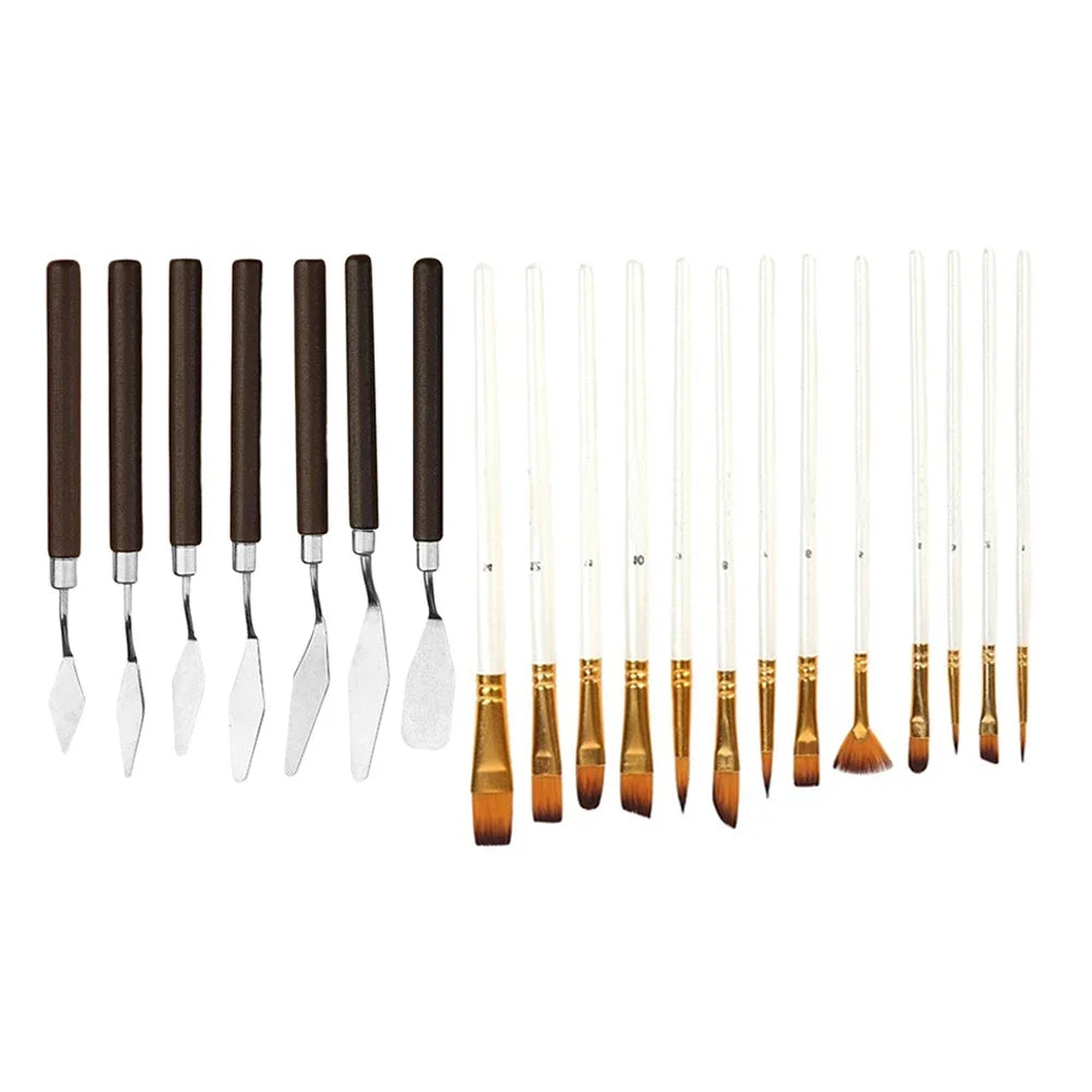 7/20-Piece Cake Knife & Palette Knife Set