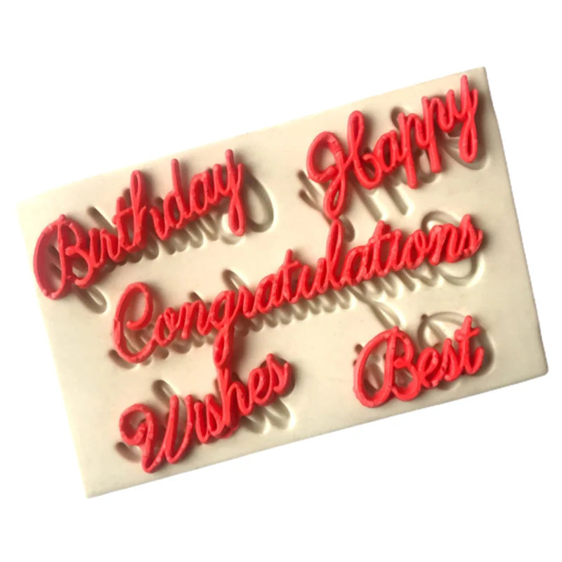 Chocolate Letter Fondant Mold