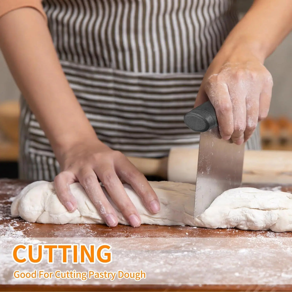 Stainless Bench Scraper & Pastry Cutter