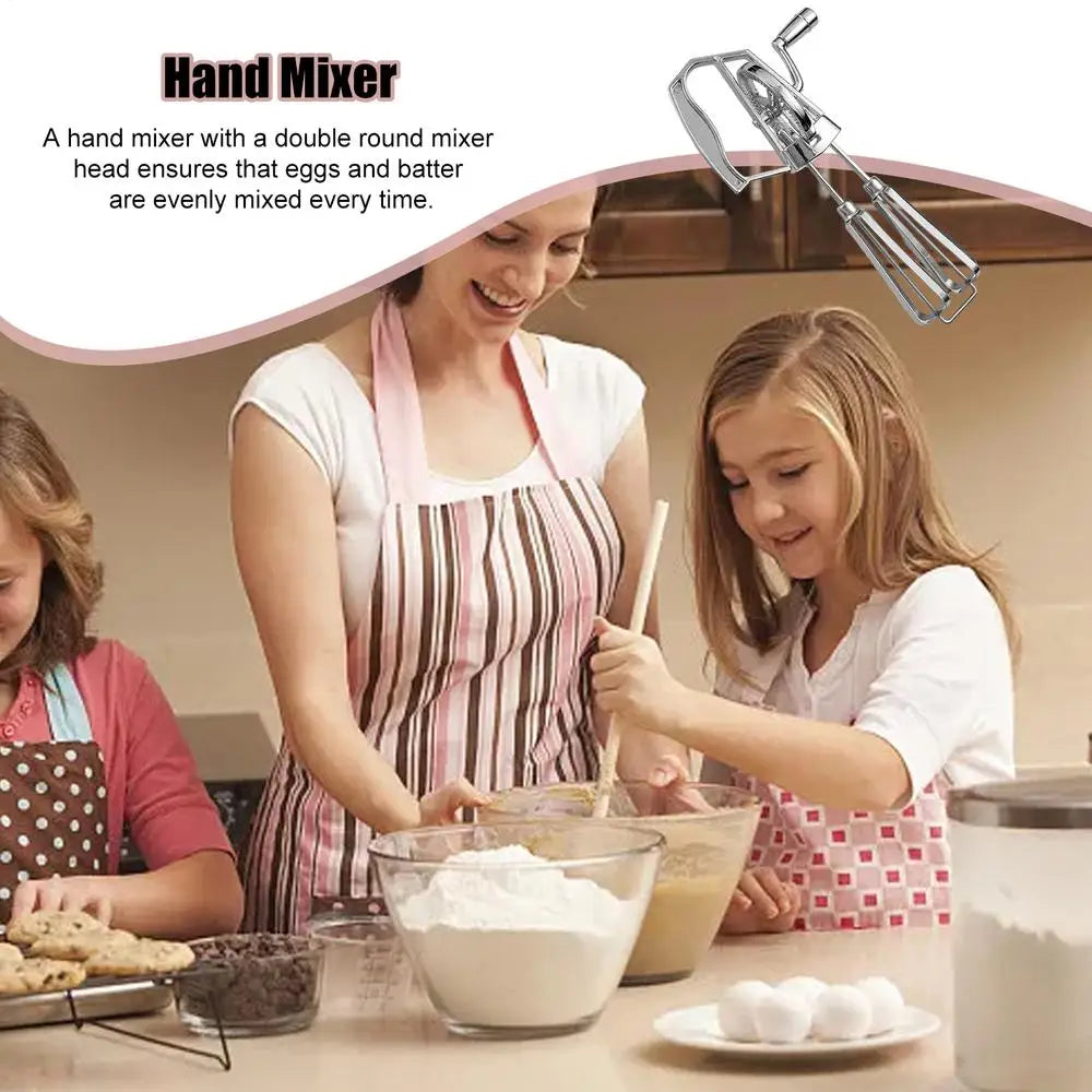 Hand Crank Egg Whisk Mixer