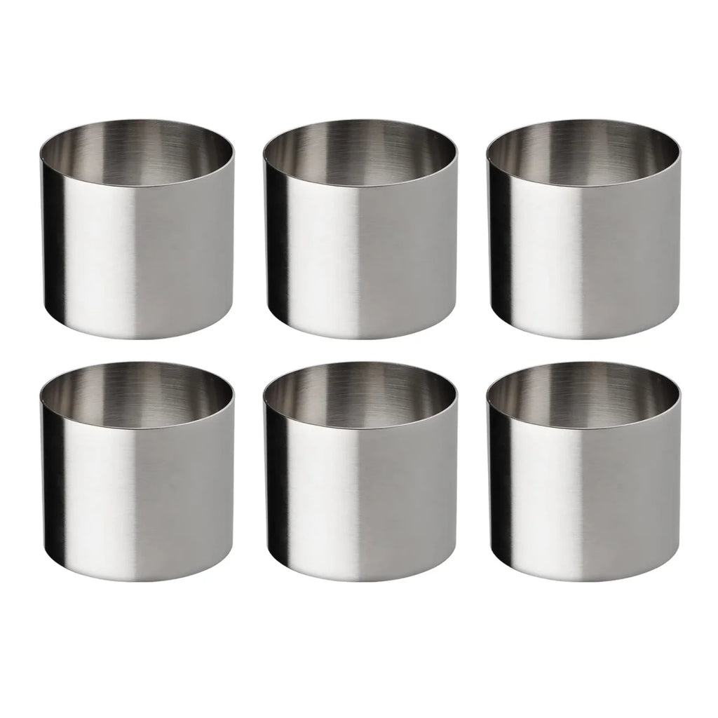 6/12-Piece Stainless Cake Ring Mold