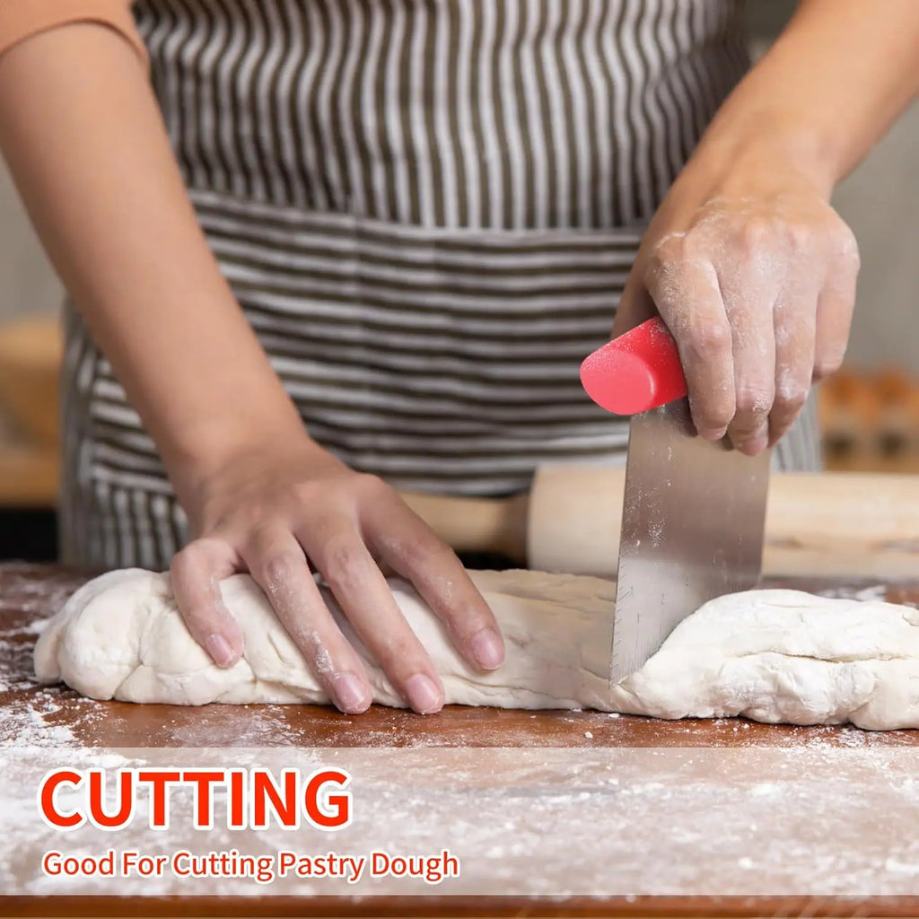 Stainless Bench Scraper & Pastry Cutter