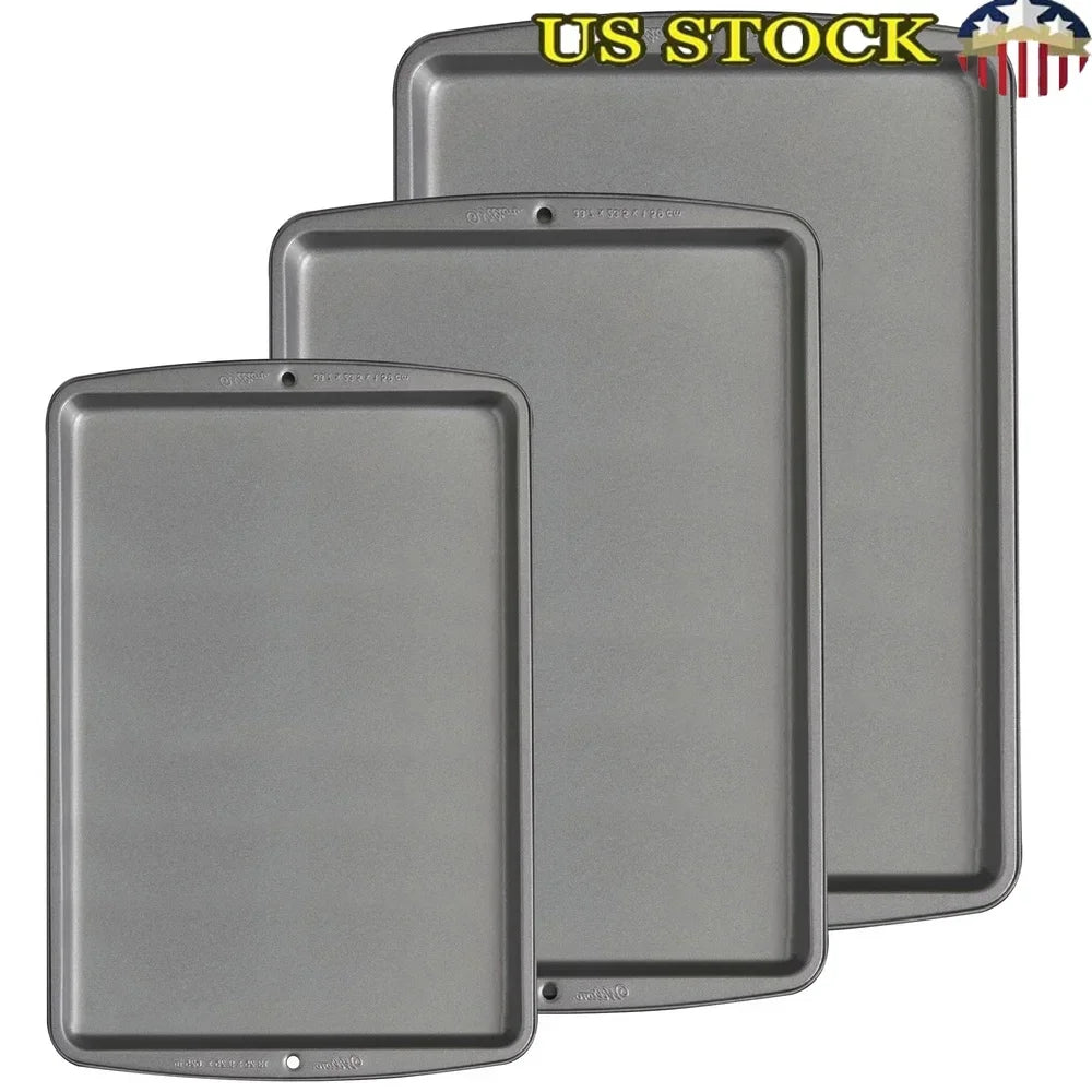 Non-Stick Carbon Steel Baking Sheet Set (3-Piece)