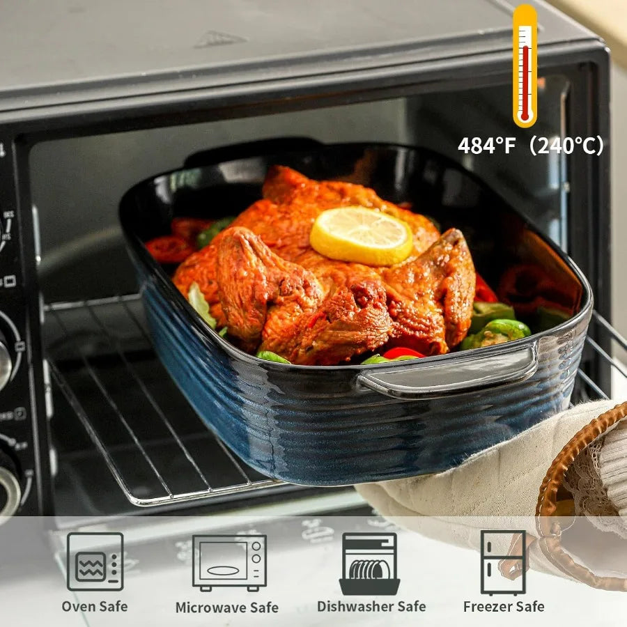 3-Piece Ceramic Casserole Dish Set