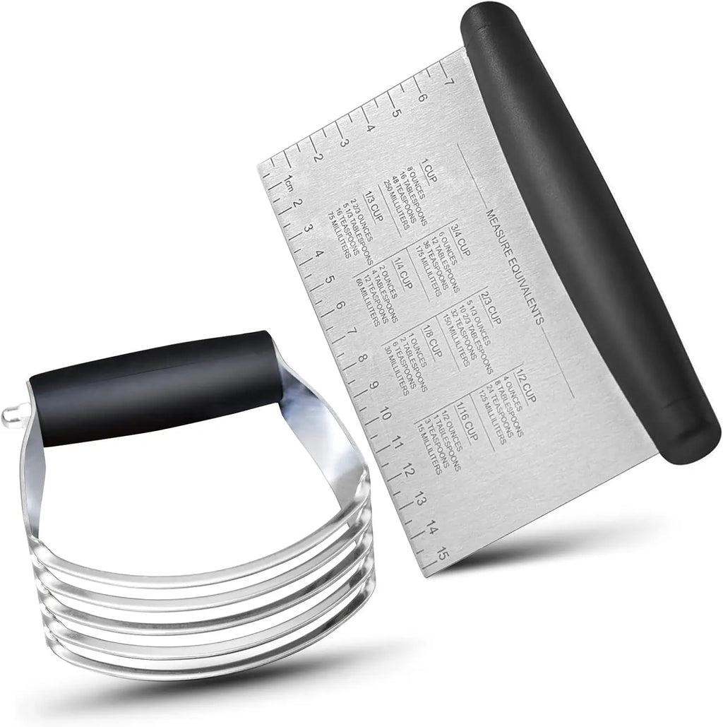 Stainless Bench Scraper & Pastry Cutter