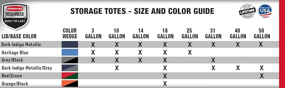 Heavy-Duty Black Storage Bins with Lids (6-Pack)