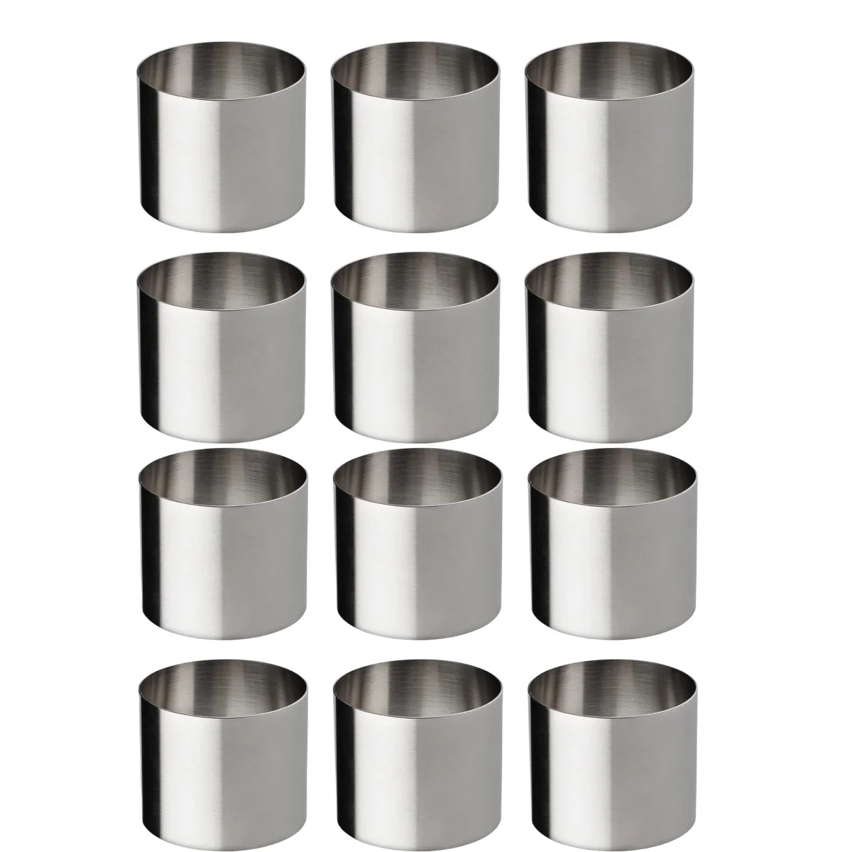 6/12-Piece Stainless Cake Ring Mold