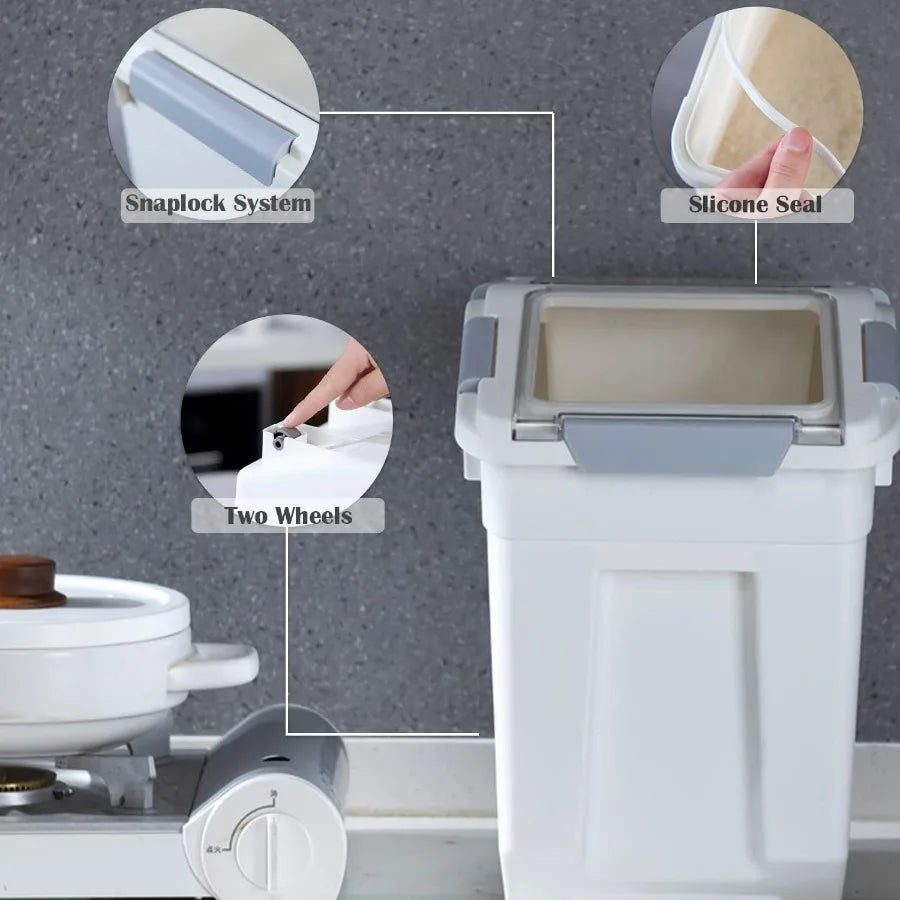 33L/50lb Rice Storage Container