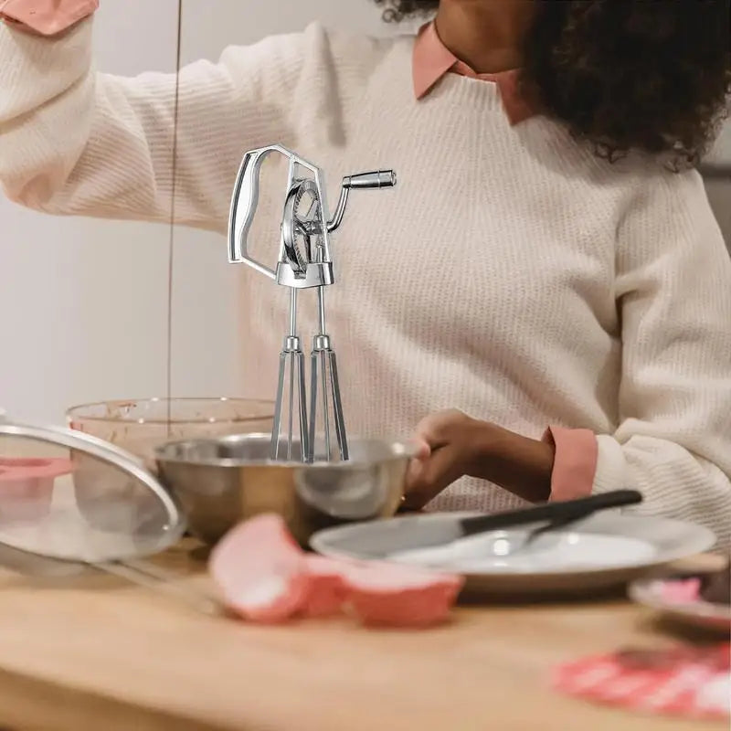 Hand Crank Egg Whisk Mixer