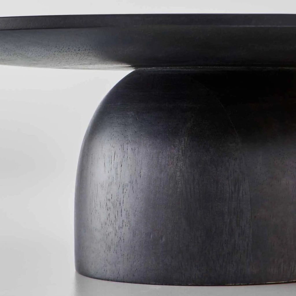 Elegant Black Wood Cake Stand