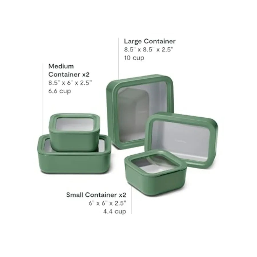 13-Piece Glass Food Storage Container Set