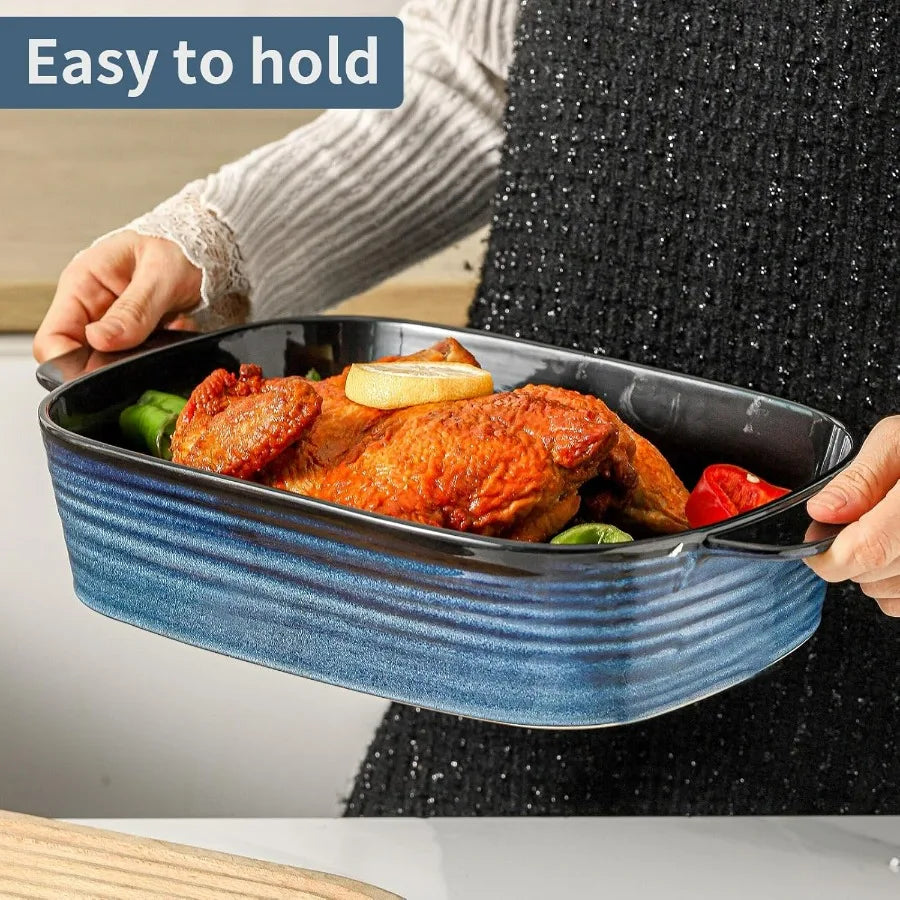3-Piece Ceramic Casserole Dish Set