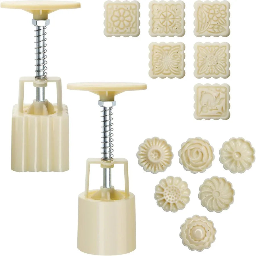 Mooncake Mold Set (12-Piece)