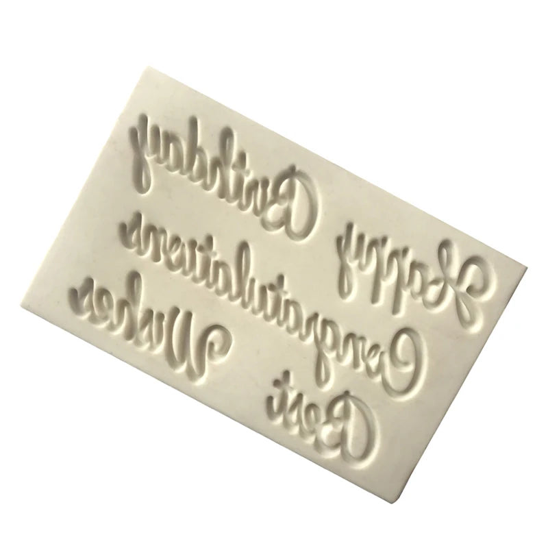 Chocolate Letter Fondant Mold