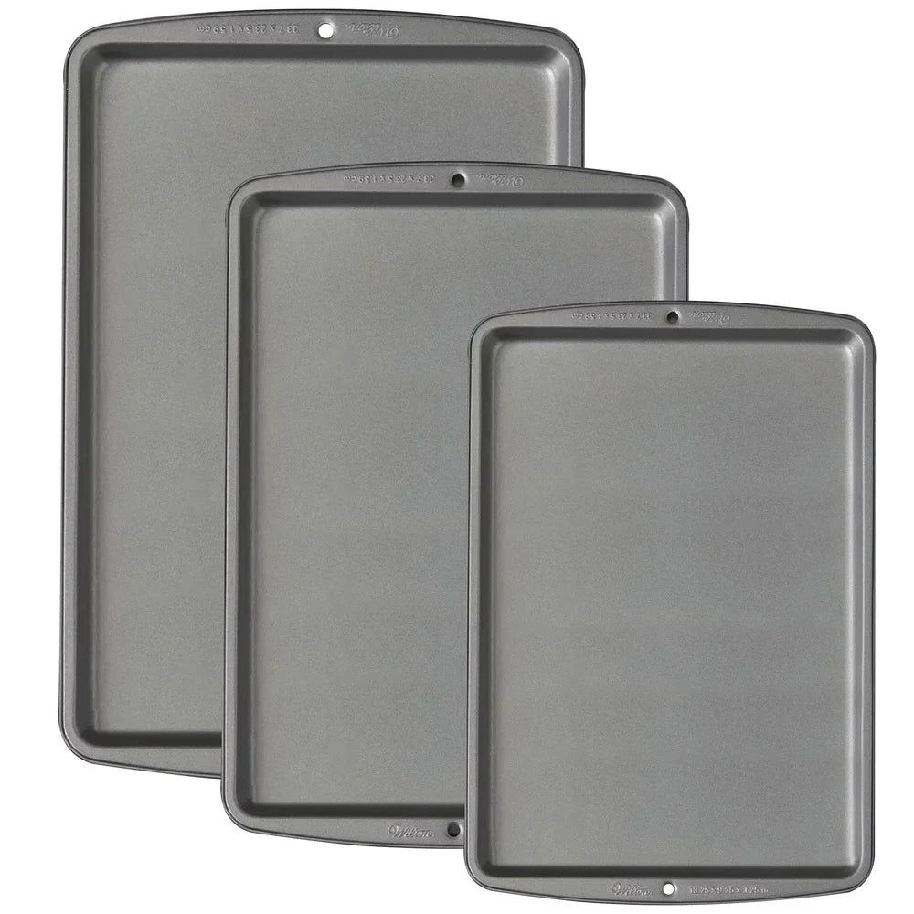 Non-Stick Carbon Steel Baking Sheet Set (3-Piece)