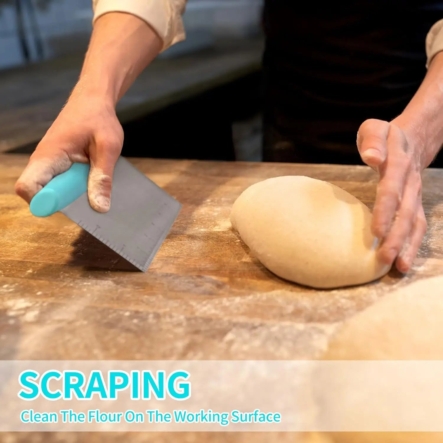 Stainless Bench Scraper & Pastry Cutter