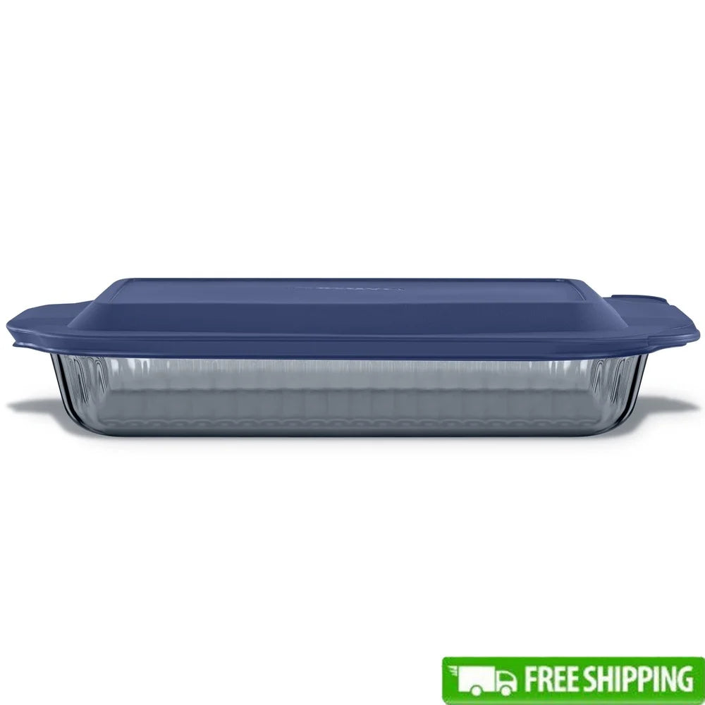 Tinted Glass Baking Dish with Lid