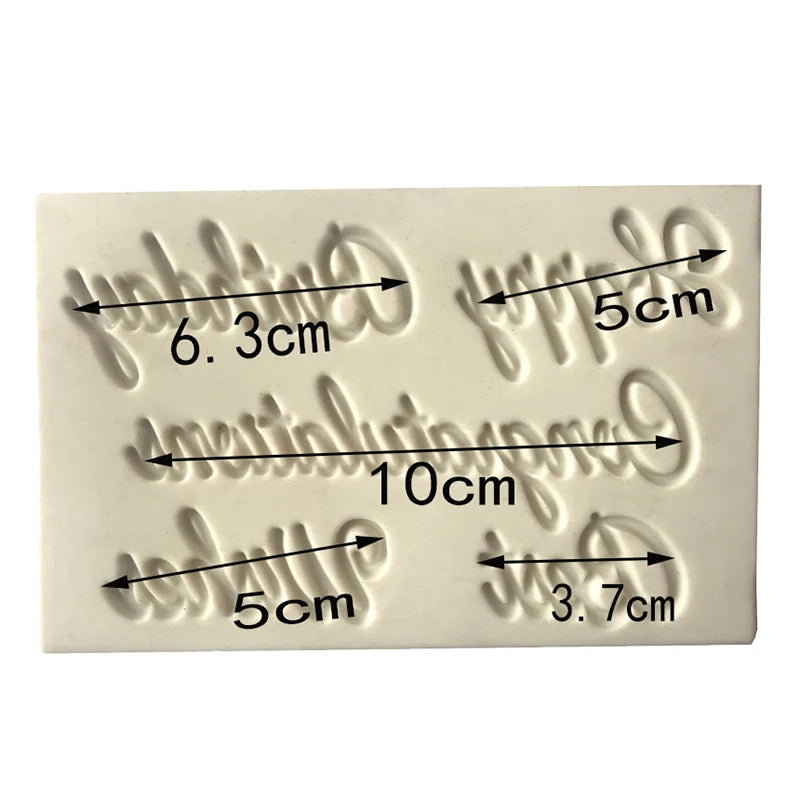 Chocolate Letter Fondant Mold