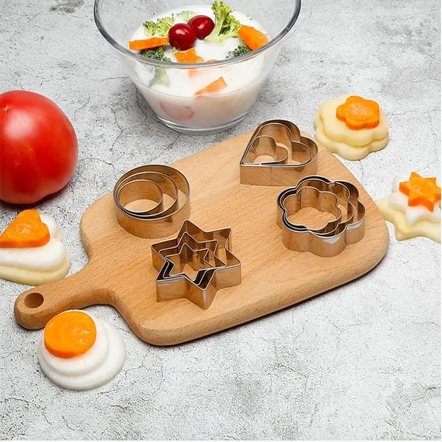 12-Piece Mini Stainless Cookie Cutter Set