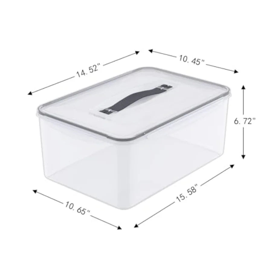 6-Pack Large Plastic Food Storage