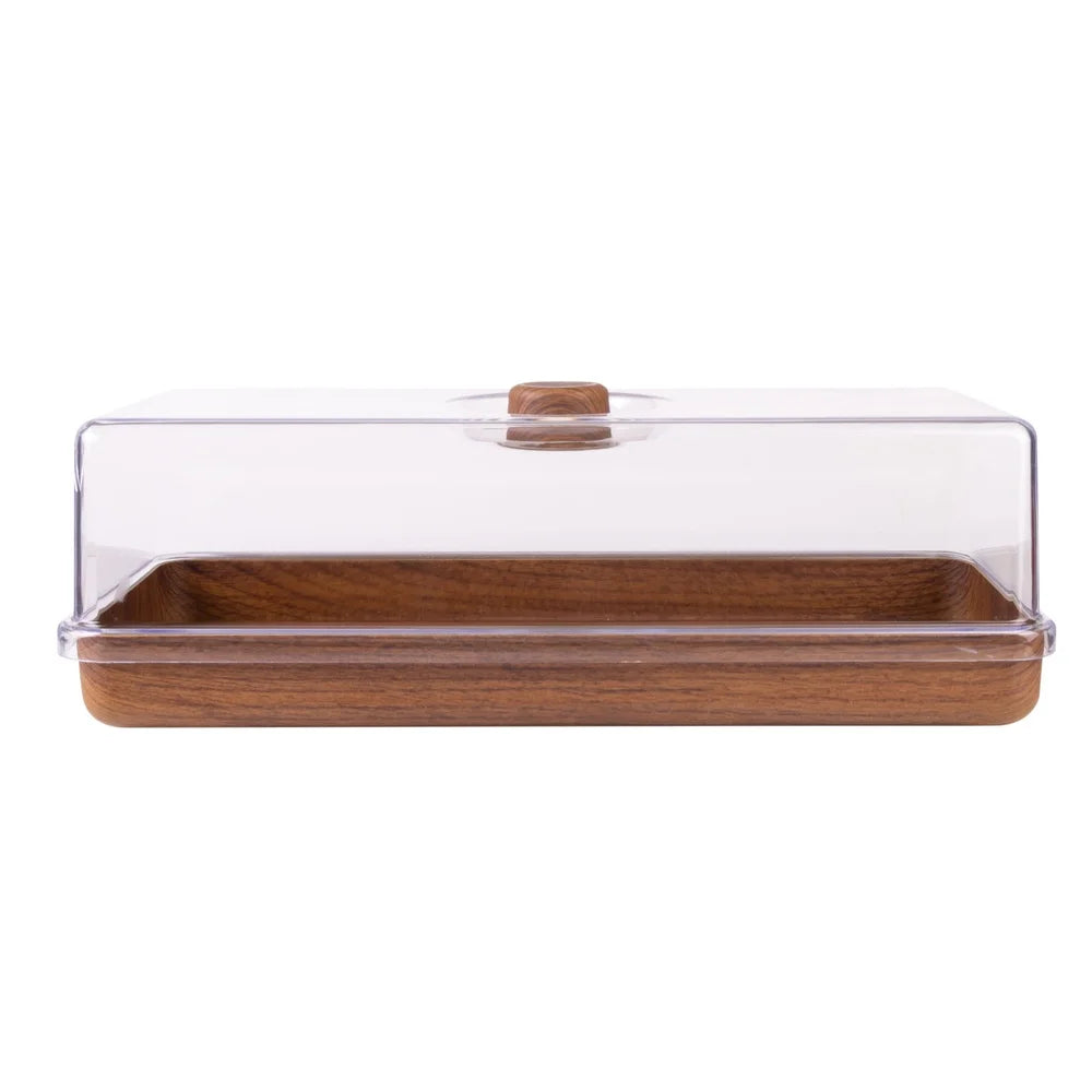Mahogany Serving Tray with Cover