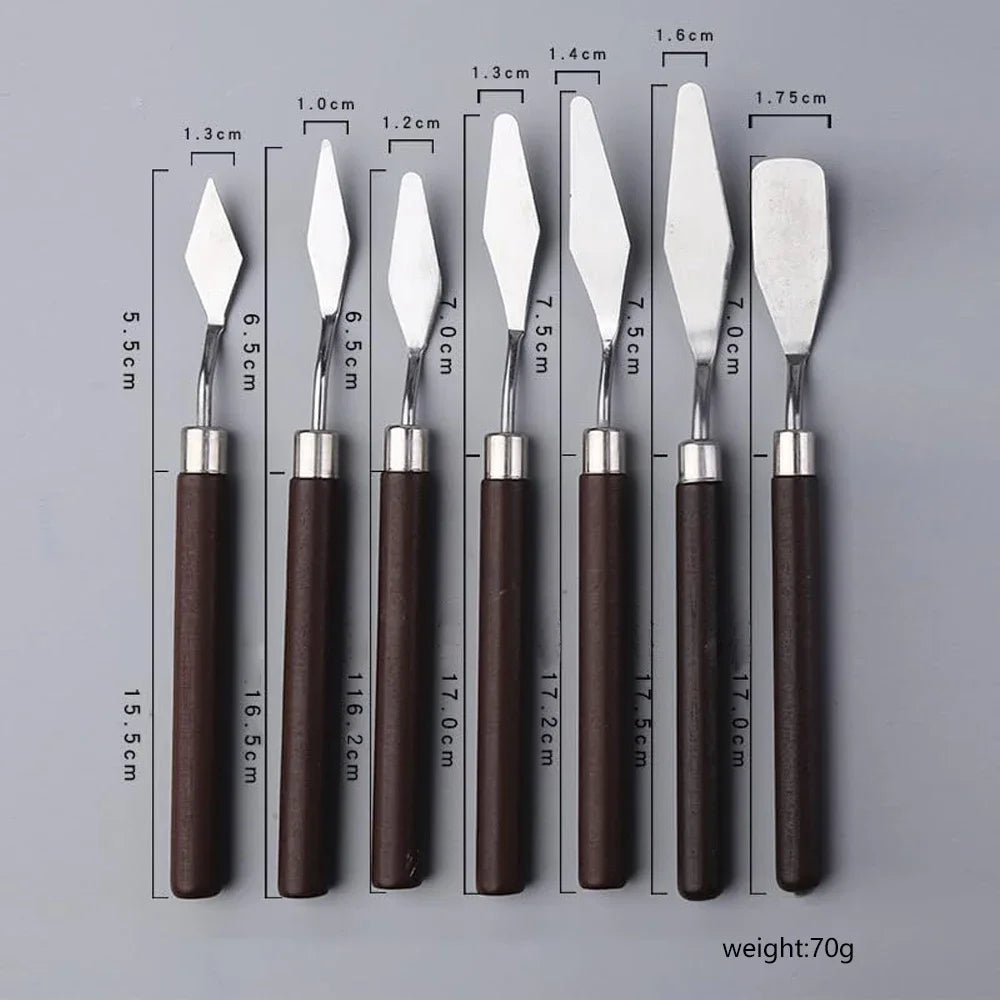 7/20-Piece Cake Knife & Palette Knife Set