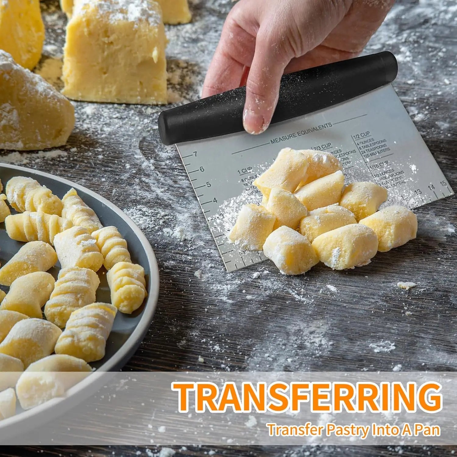 Stainless Bench Scraper & Pastry Cutter